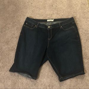 torrid Shorts - Torrid dark wash long shorts torrid Shorts - Torrid dark wash long shorts